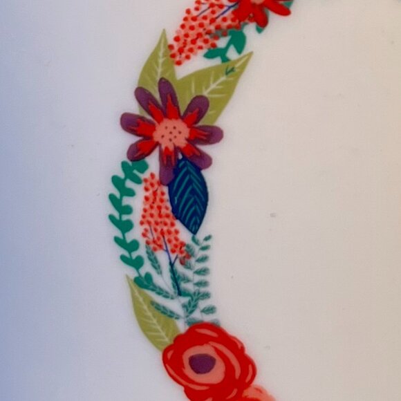 OPALHOUSE Stylish Letter “C” Initial Monogram Alphabet Floral Porcelain Mug ~ - Picture 11 of 12